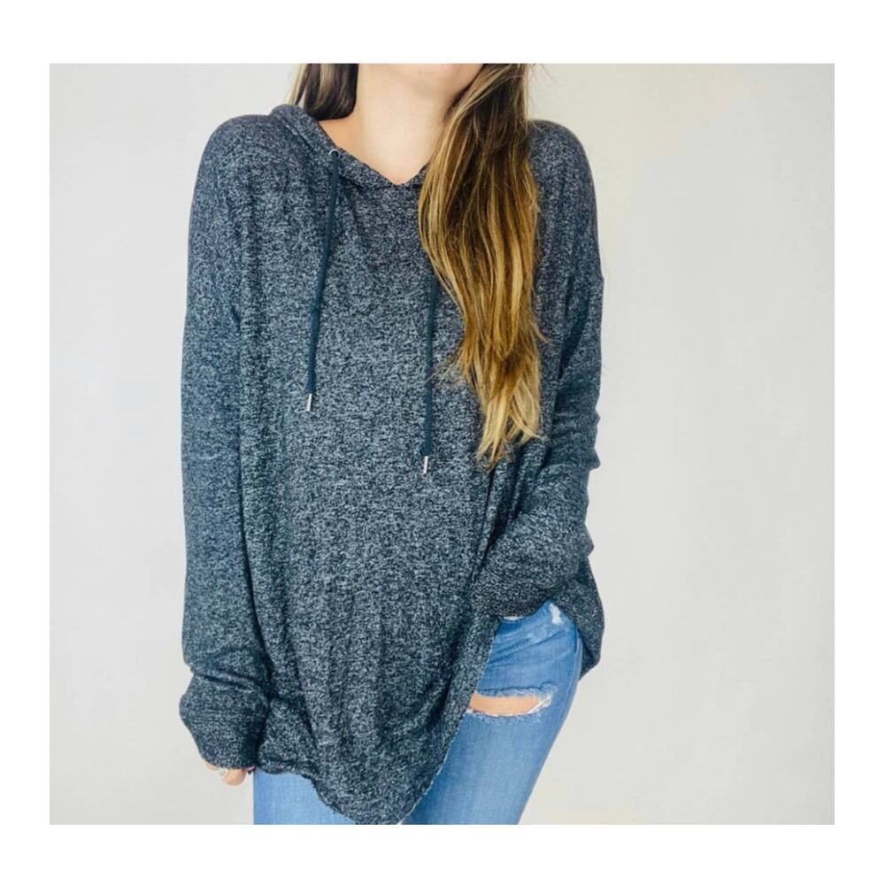 Freeloader Hooded Long Sleeve Pullover Hoodie Top Gray Size XS NWOT